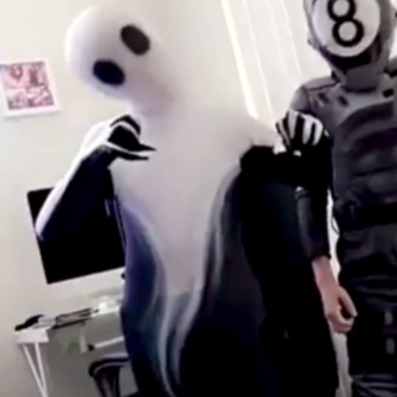 SPOOKTACULAR CREATIONS SCARY SKIN BLACK & WHITE ONE PIECE HALLOWEEN COSTUME Sz S - Picture 2 of 5